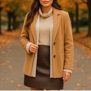 Brown Faux Leather Vinyl Pencil Skirt Woven Pattern Textured Vintage Inspired